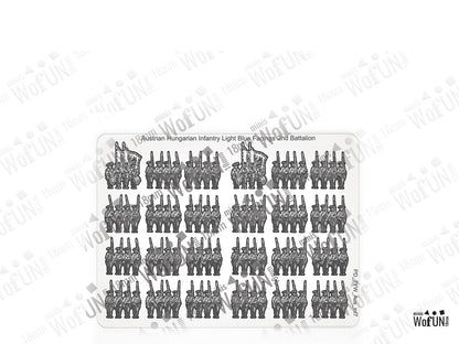 Austrian Hungarian Infantry Light Blue Facings
