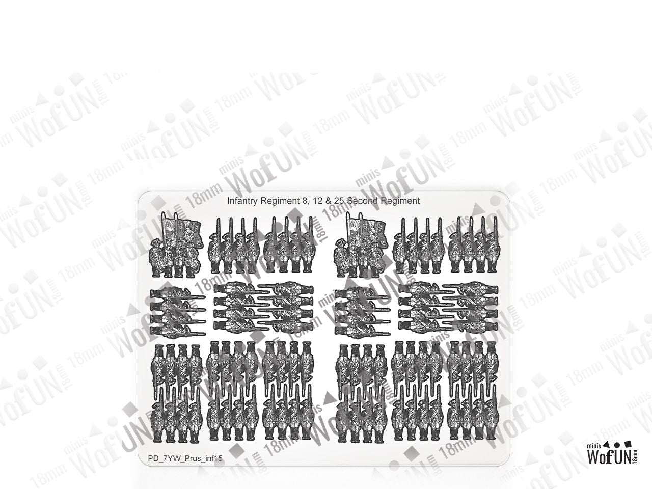 Infantry Regiments 8,12 and 25 Second Battalion