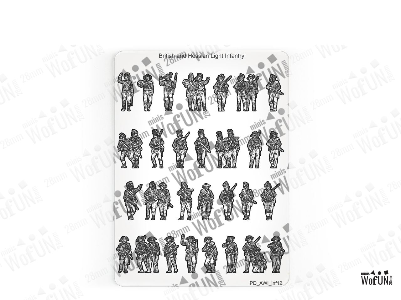 British And Hessian Light Infantry
