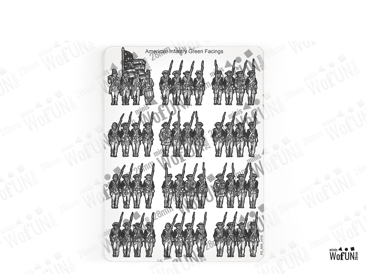 American Infantry Green Facings