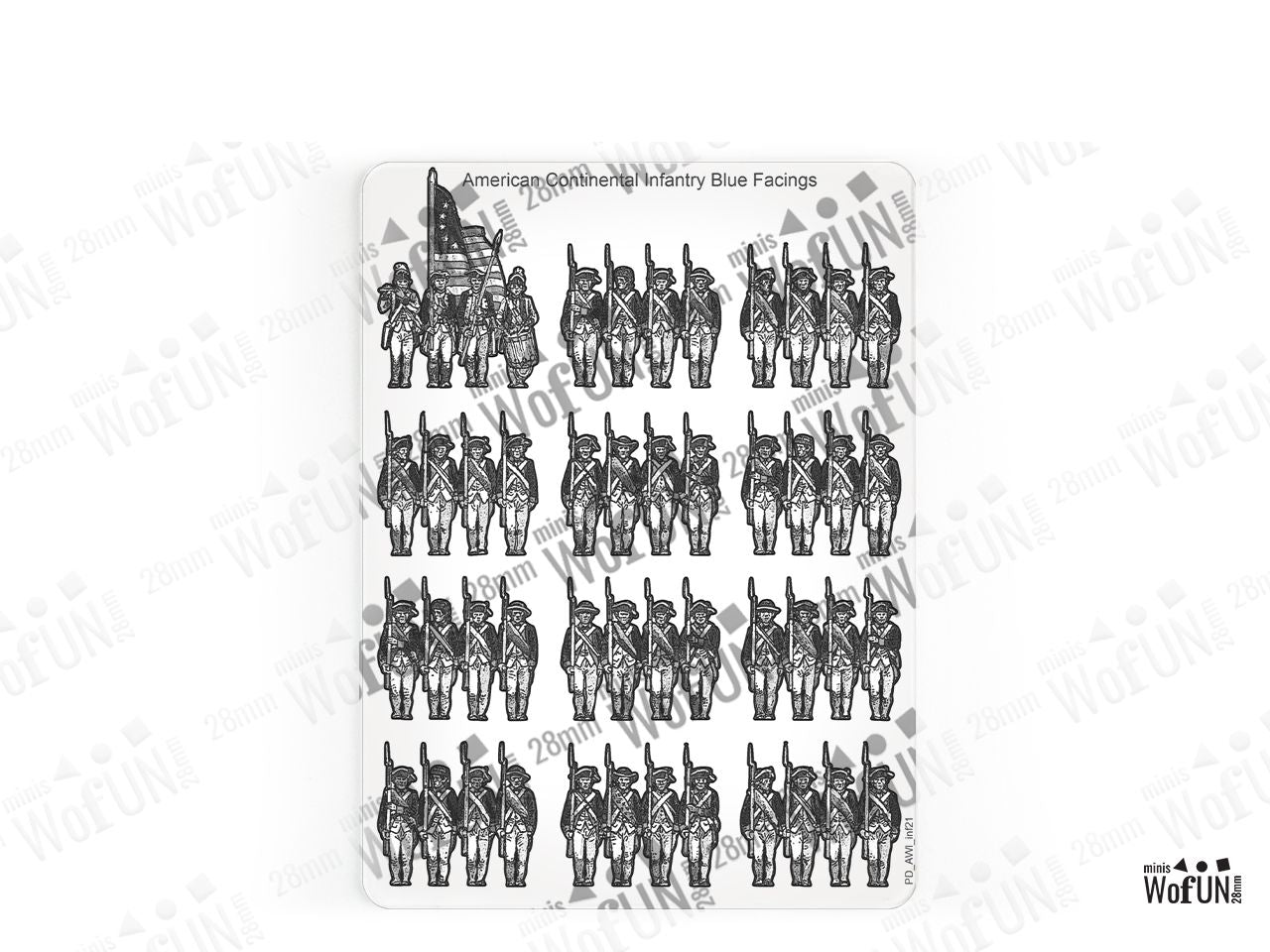 American Continental Infantry Blue Facings