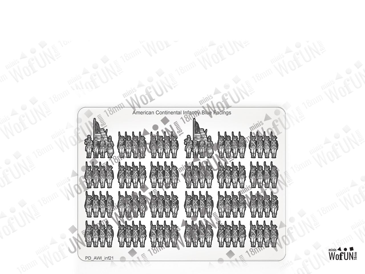 American Continental Infantry Blue Facings