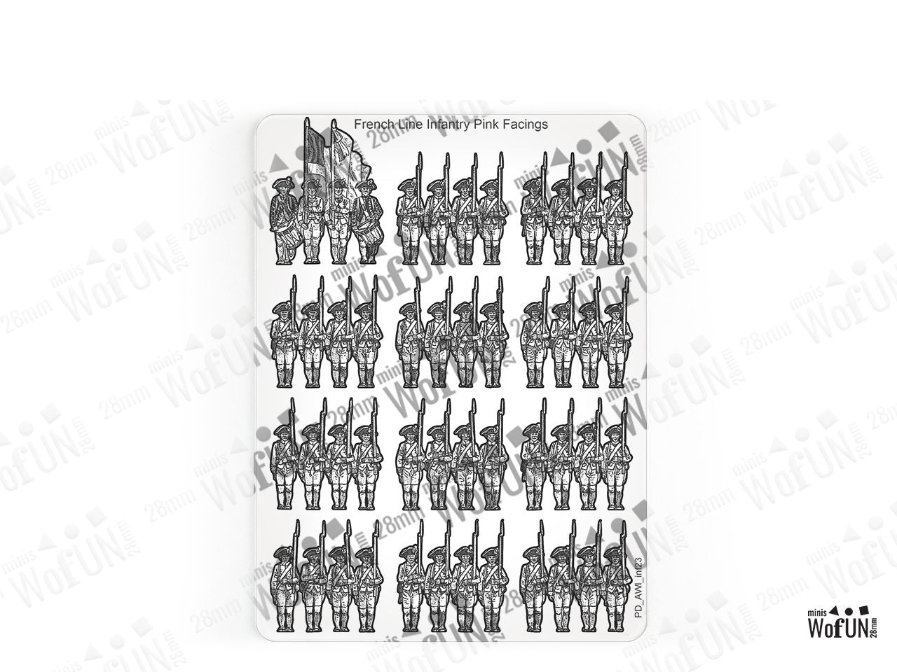 French Line Infantry Pink Facings