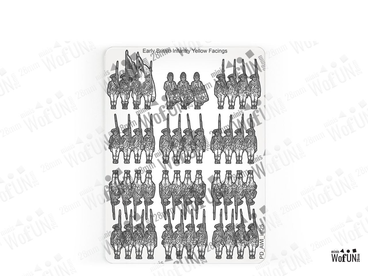 Early British Infanty Yellow Facings