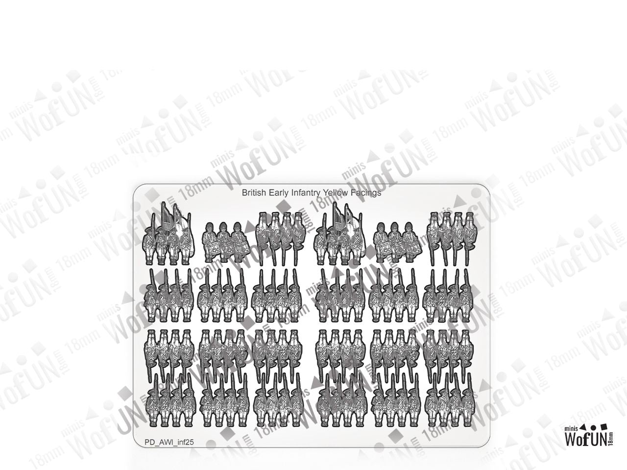 Early British Infanty Yellow Facings