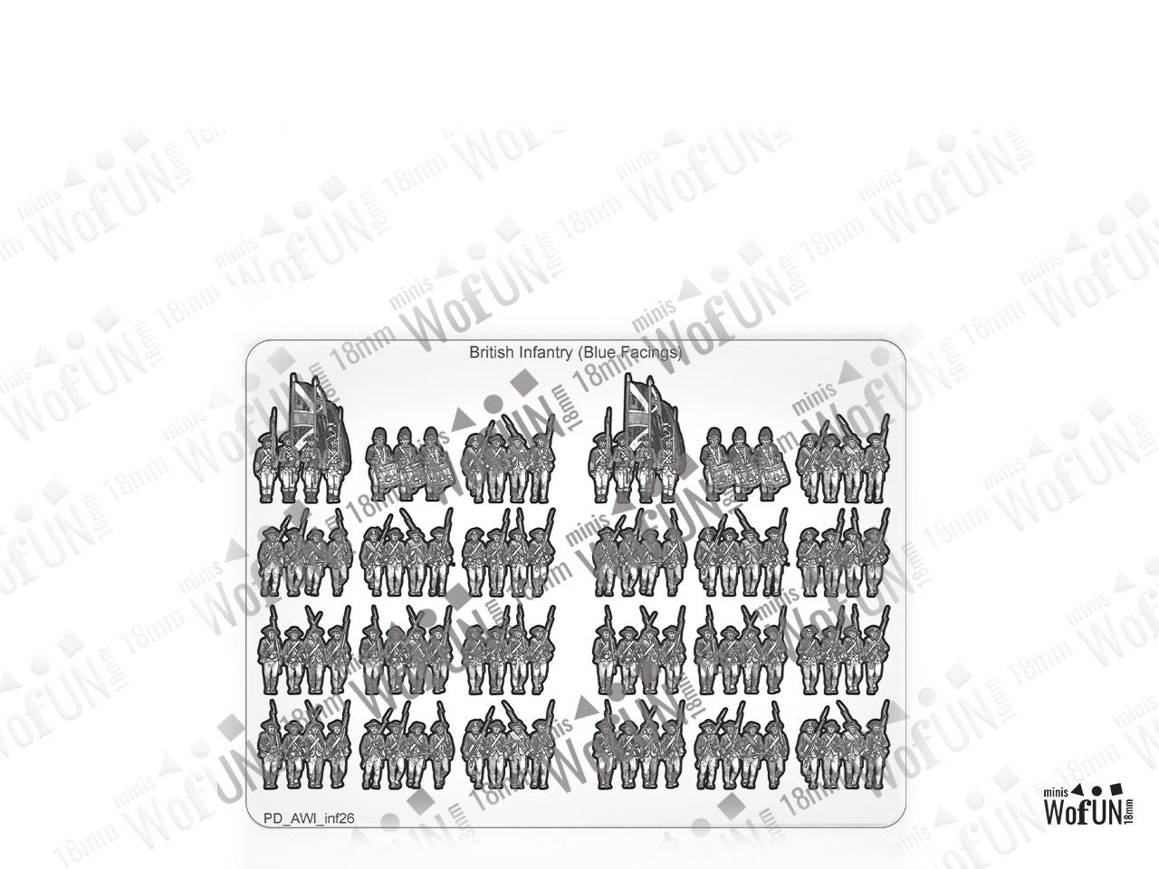 British Infantry Blue Facings