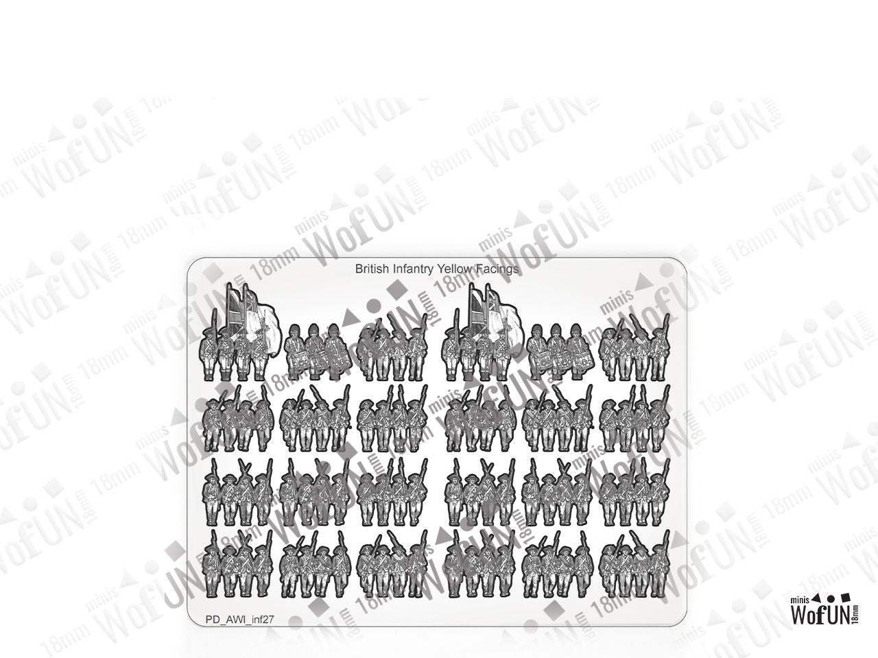 British Infantry Yellow Facings