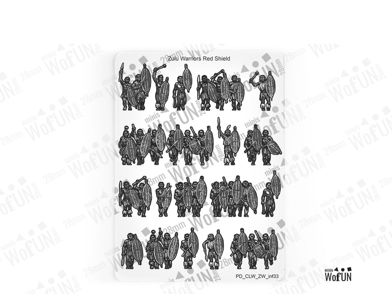 Zulu Warriors Red Shields