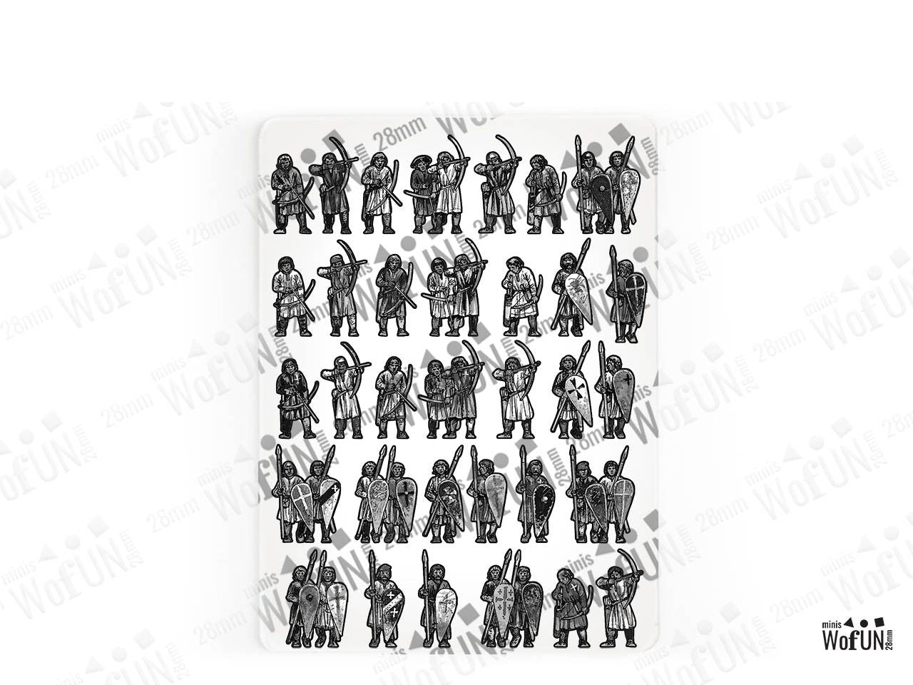 Unarmoured Spear and Bow Infantry