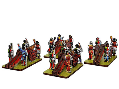 Artillery and Crews For English and Irish