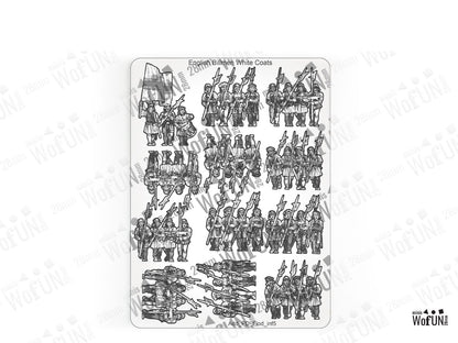 English Billmen White Coats