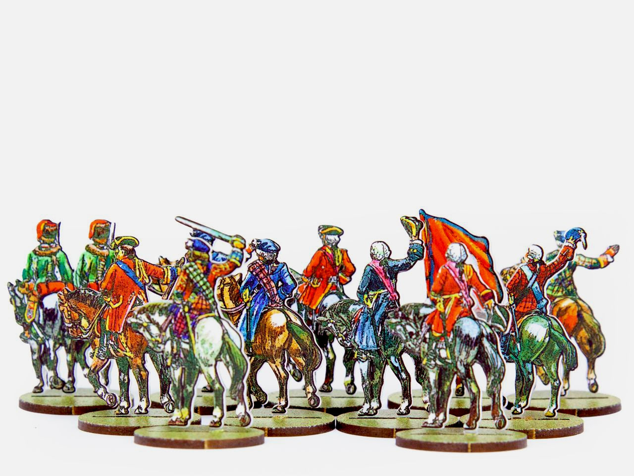 Jacobite and British Army mounted officers