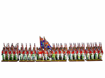 British Infantry Centre Companies, white facing