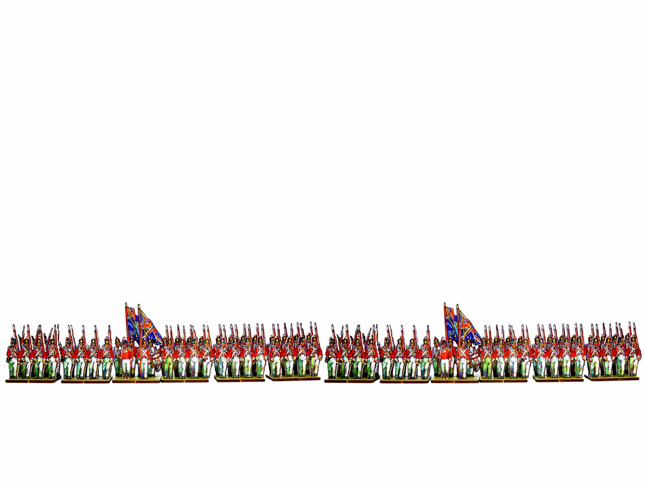 British Infantry Centre Companies, white facing