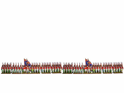 British Infantry Centre Companies, white facing