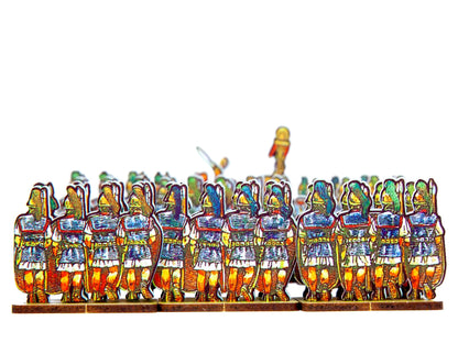 Caesar’s infantry, blue wing shield