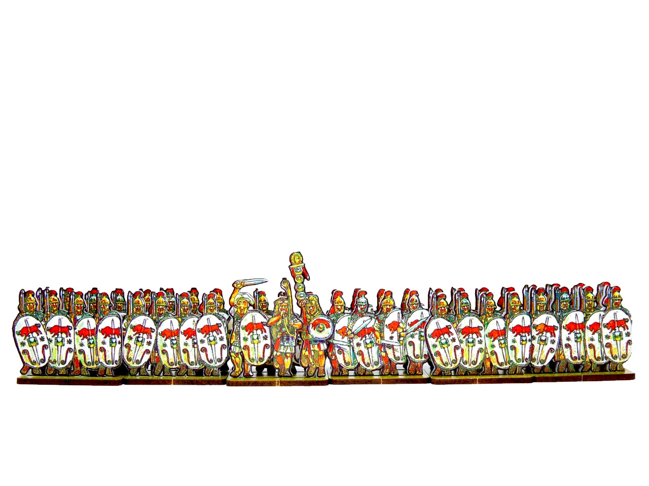 Caesar’s infantry, white bull shield