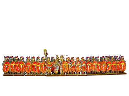 Caesar’s infantry, red, bull shield