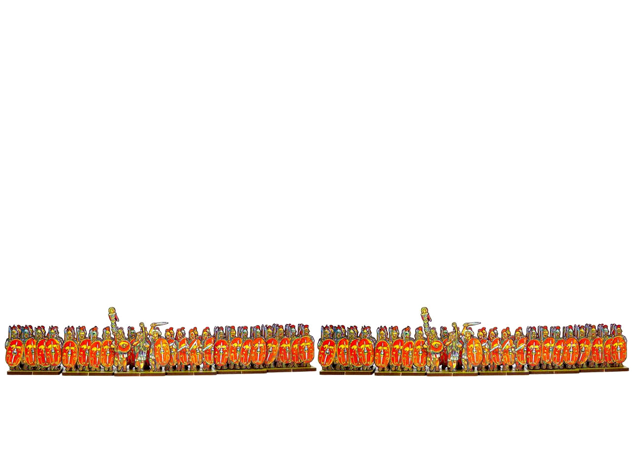 Caesar’s infantry, red, bull shield