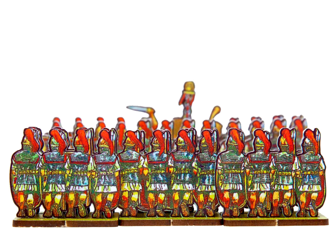 Caesar’s infantry, plain yellow