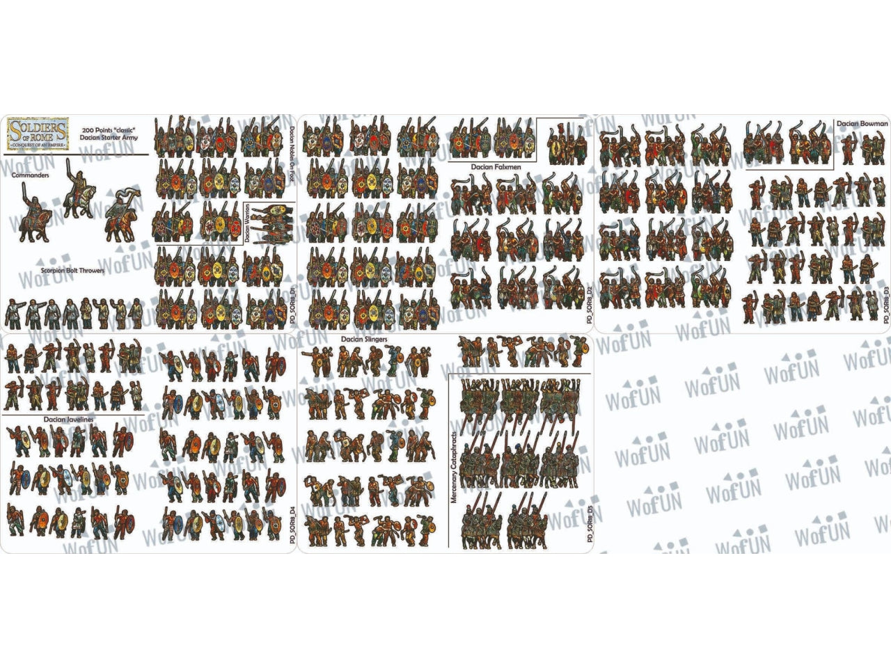 200 Points Dacian Army