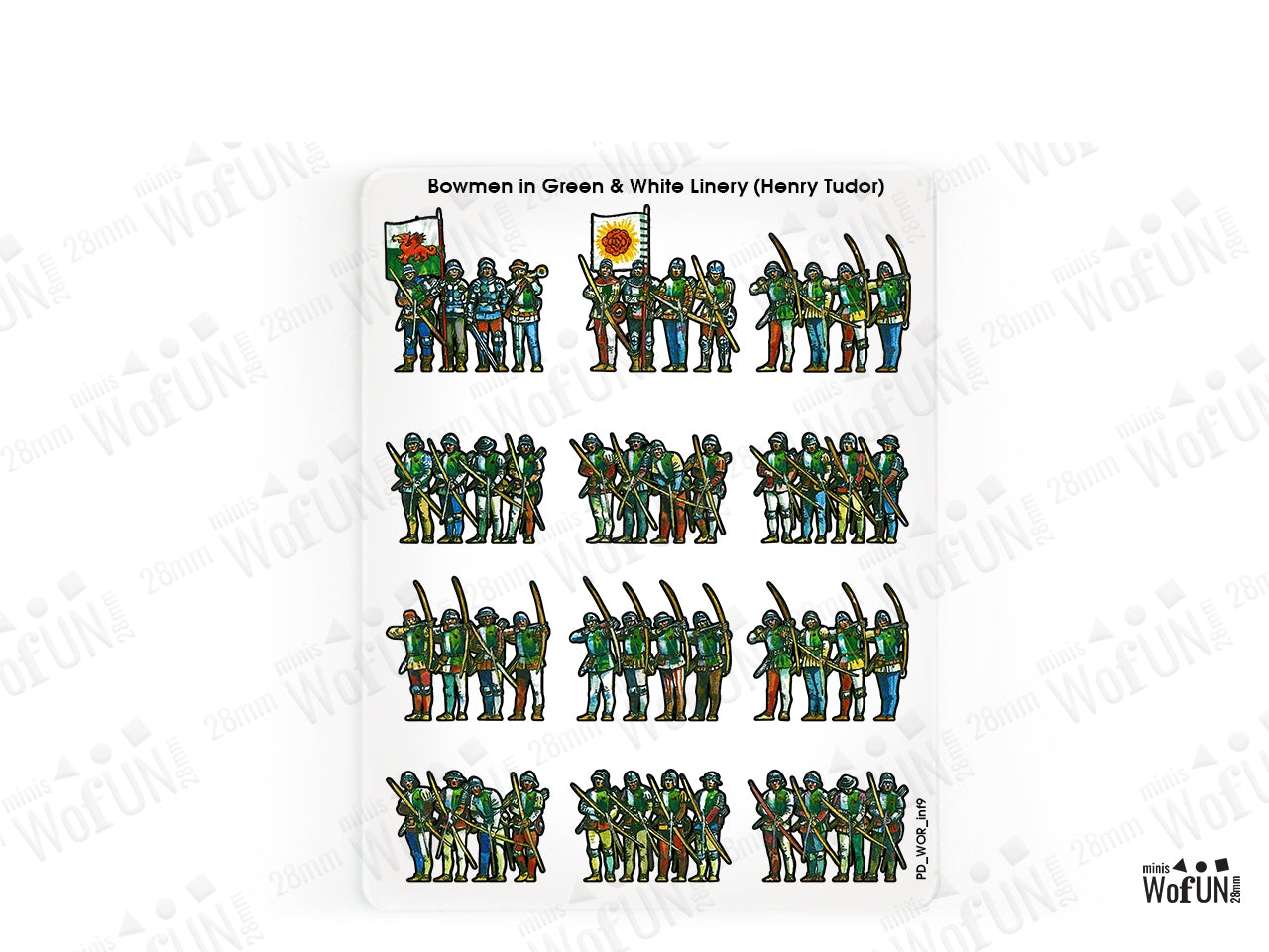 Bowmen in Green & White Livery (Henry Tudor)