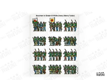 Bowmen in Green & White Livery (Henry Tudor)