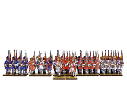 Dutch Grenadiers (red, blue and white uniforms)