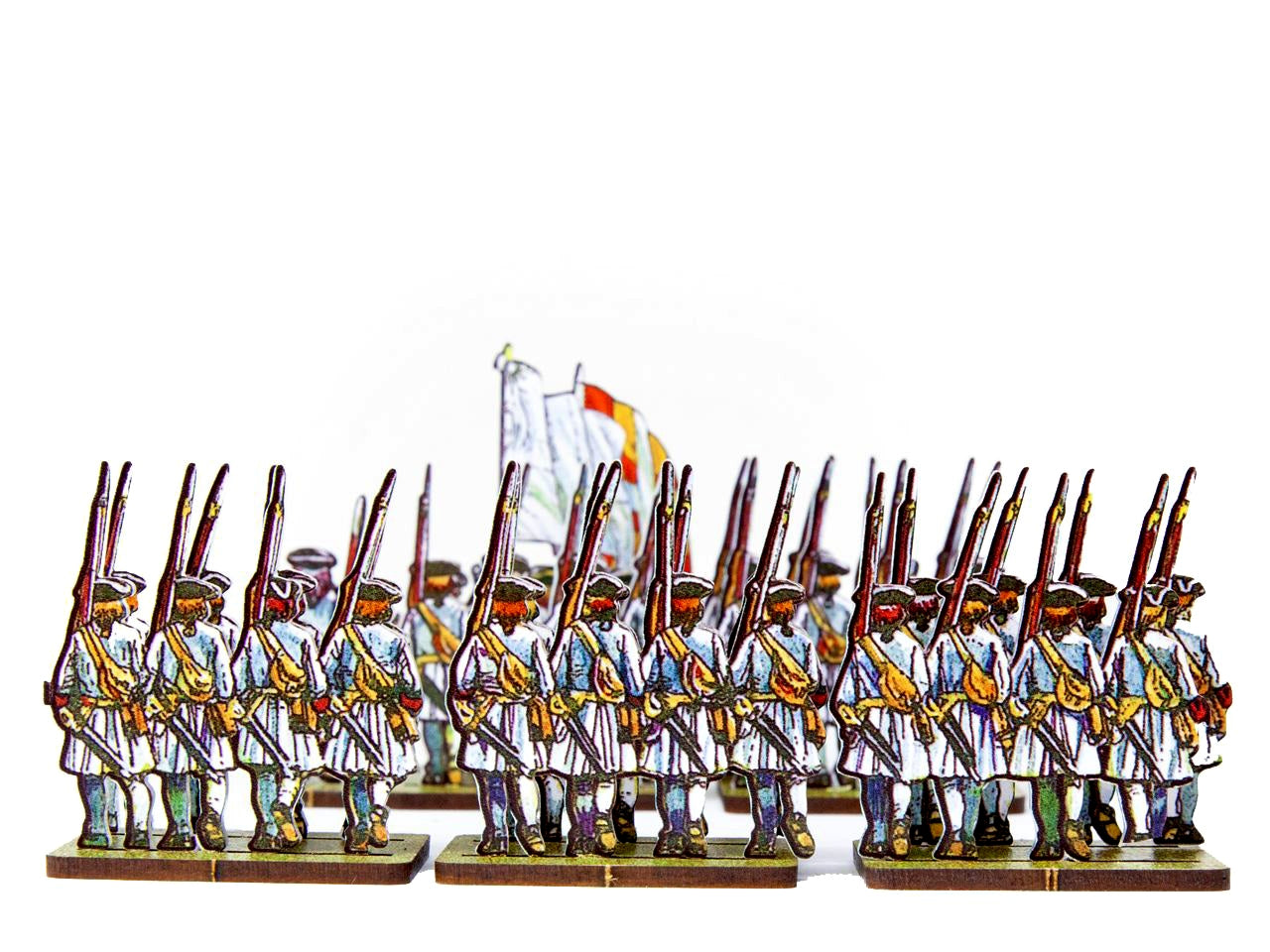 French Line Infantry des Landes (white facings & red stockings)