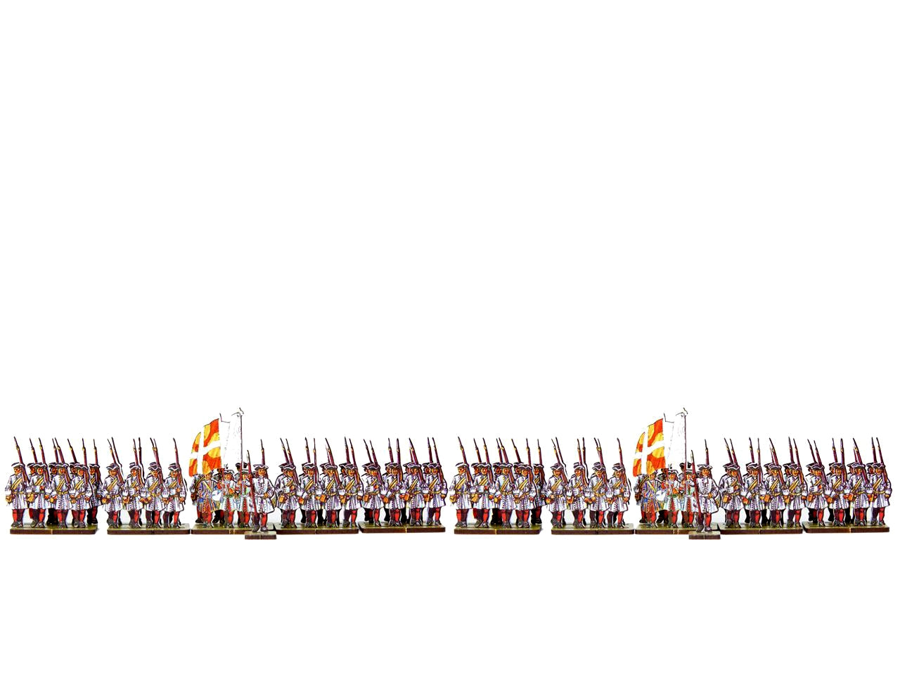 French Line Infantry des Landes (white facings & red stockings)