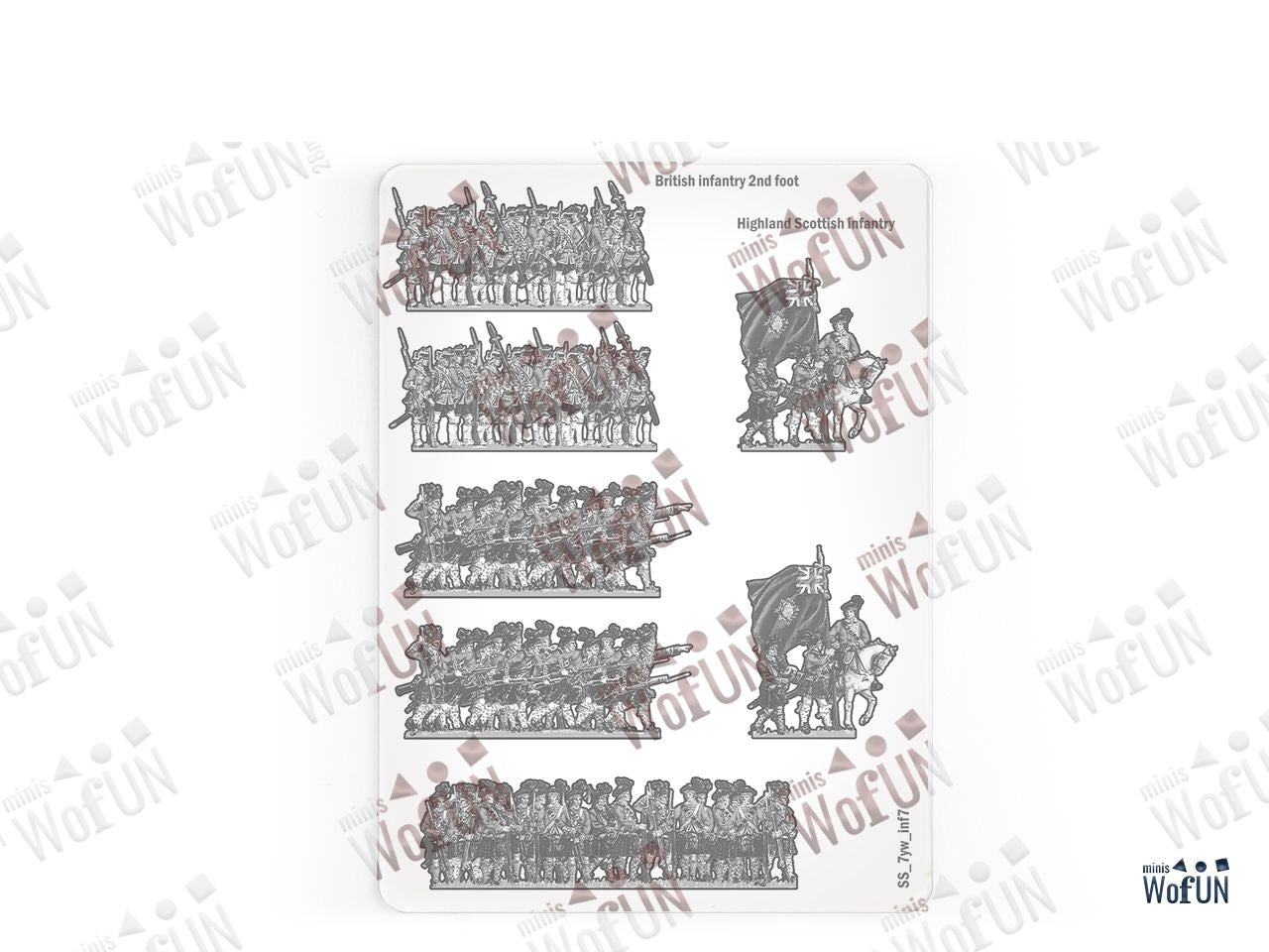 British Infantry 2nd Foot, Highland Scottish Infantry