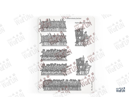 British Infantry 2nd Foot, Highland Scottish Infantry