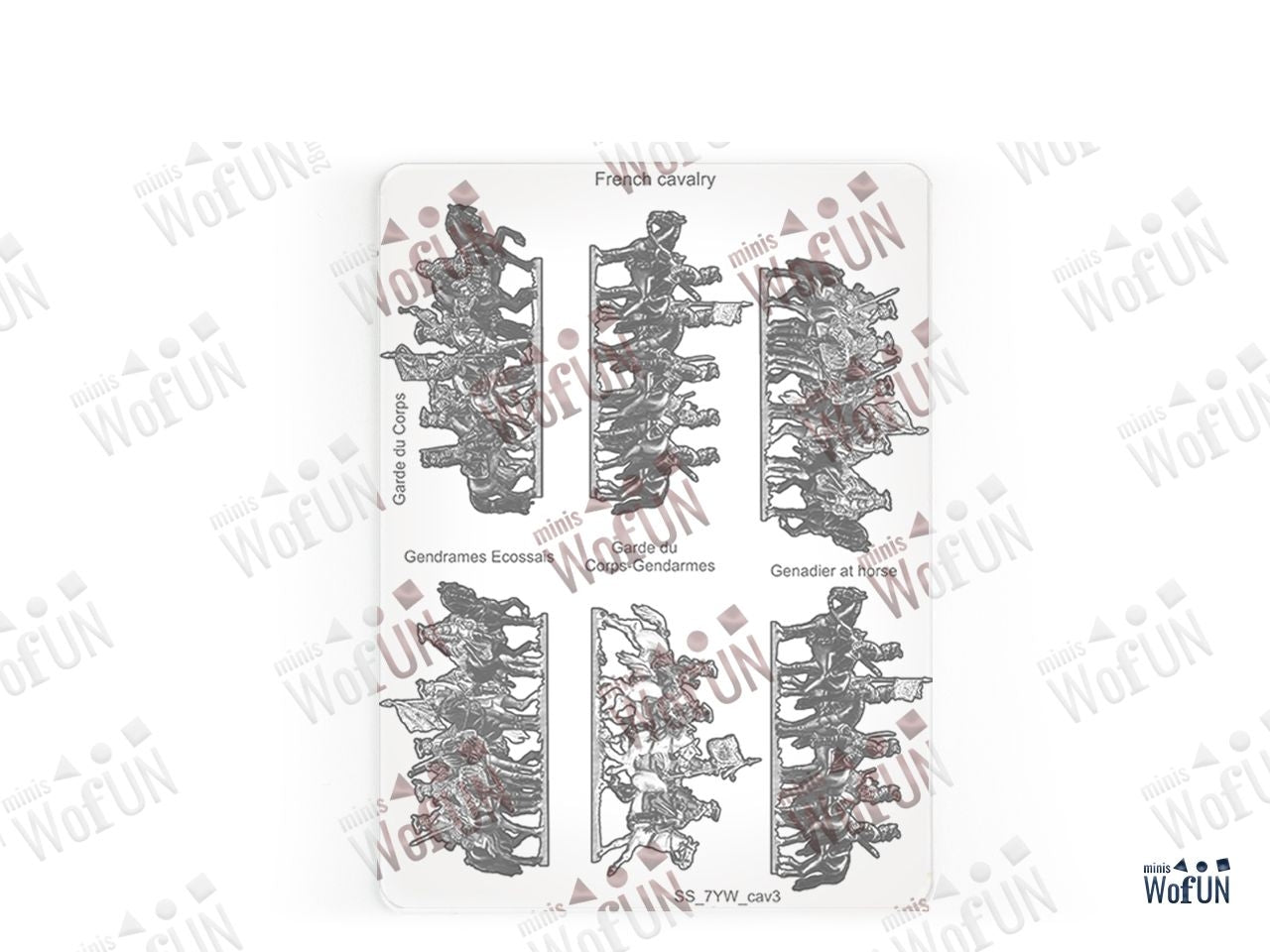 French Cavalry, Garde du Corps, Gendrames Ecossais, Garde du Corp-Gendarmes, Genadier at Horse