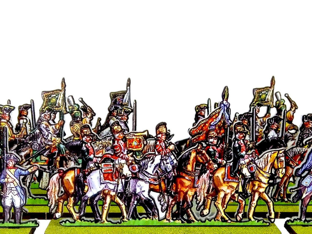 French Cavalry Leg. Lauzun, French Cavalry Regt. D'Auvergne, French Cavalry Regt. Villeroy