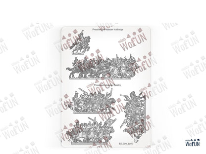 Prussian 2nd Hussars in Charge, Prussian Cuirassier Cavalry