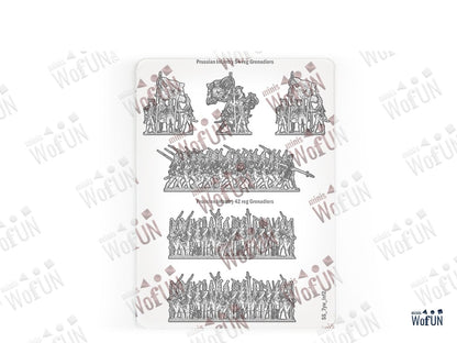 Prussian Infantry 54 reg Grenadiers and 42 reg Grenadiers