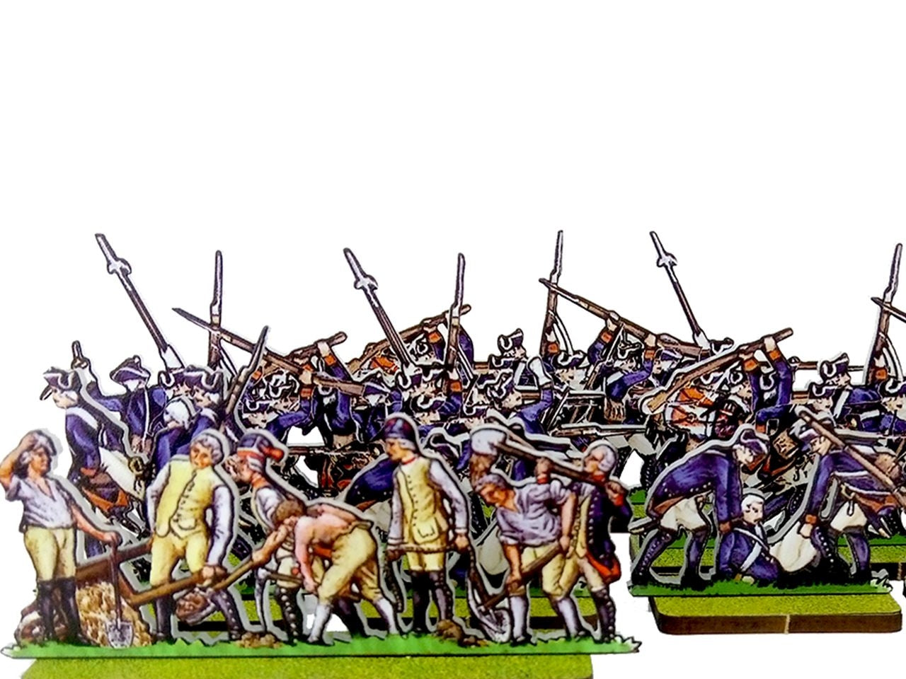 Prussian Artillery Men and Engineers, Prussian Infantry in Assault