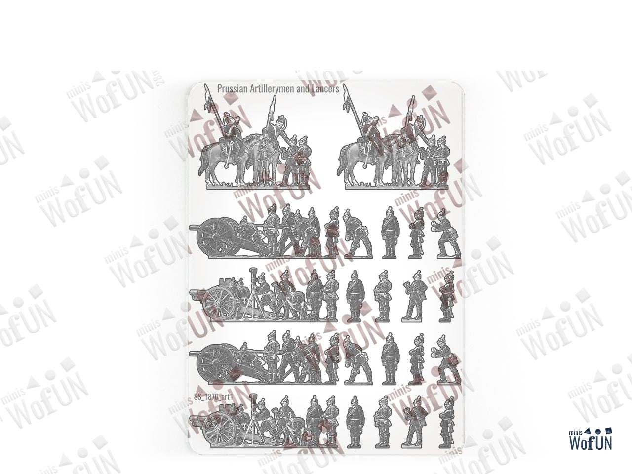 Prussian Artillerymen and Lancers
