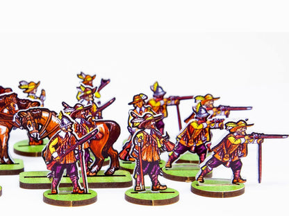 Musketeers/Dragoons. Regiment Yellow