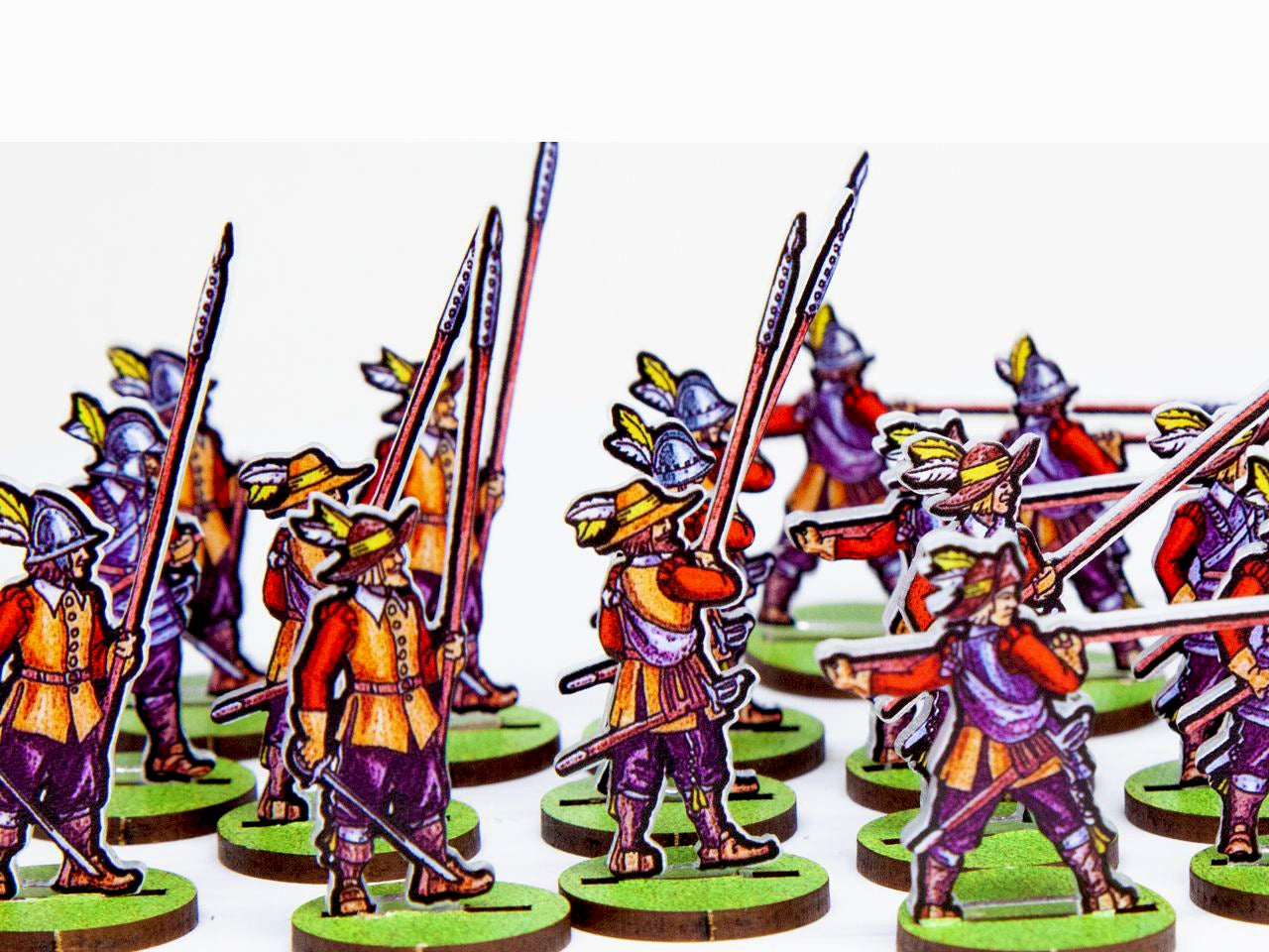 Pikemen. Regiment Red