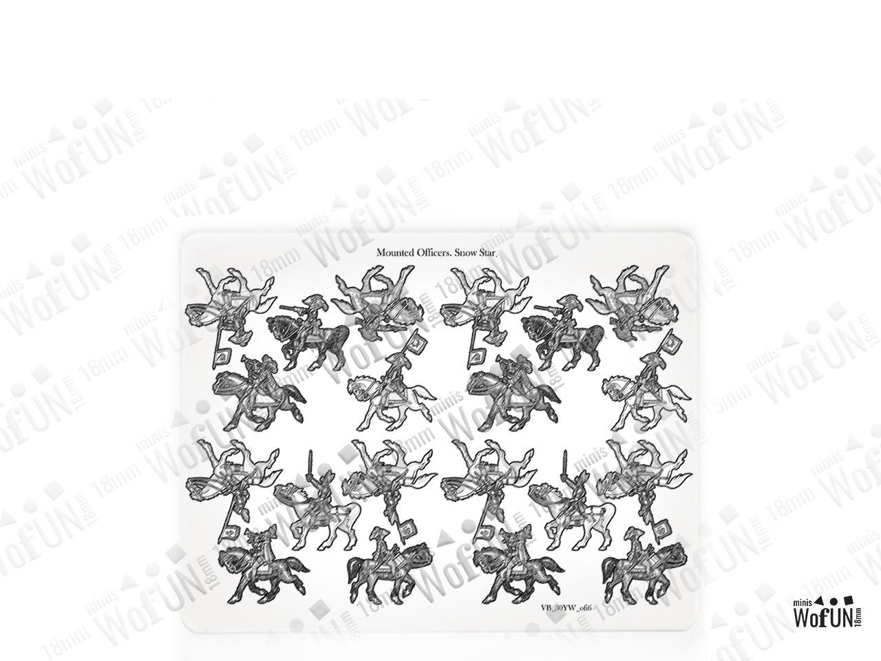 Mounted Officers. Snow Star
