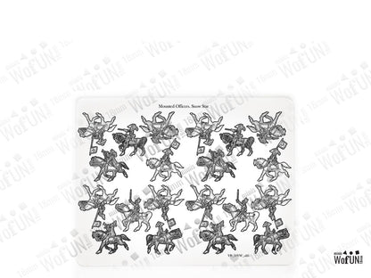Mounted Officers. Snow Star