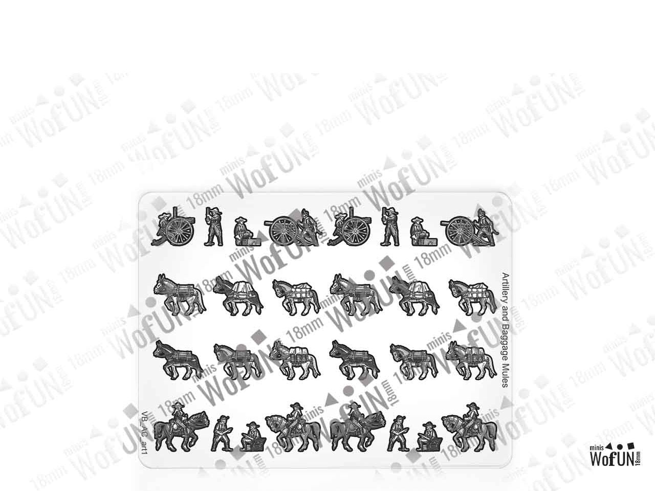 Artillery and Baggage Mules