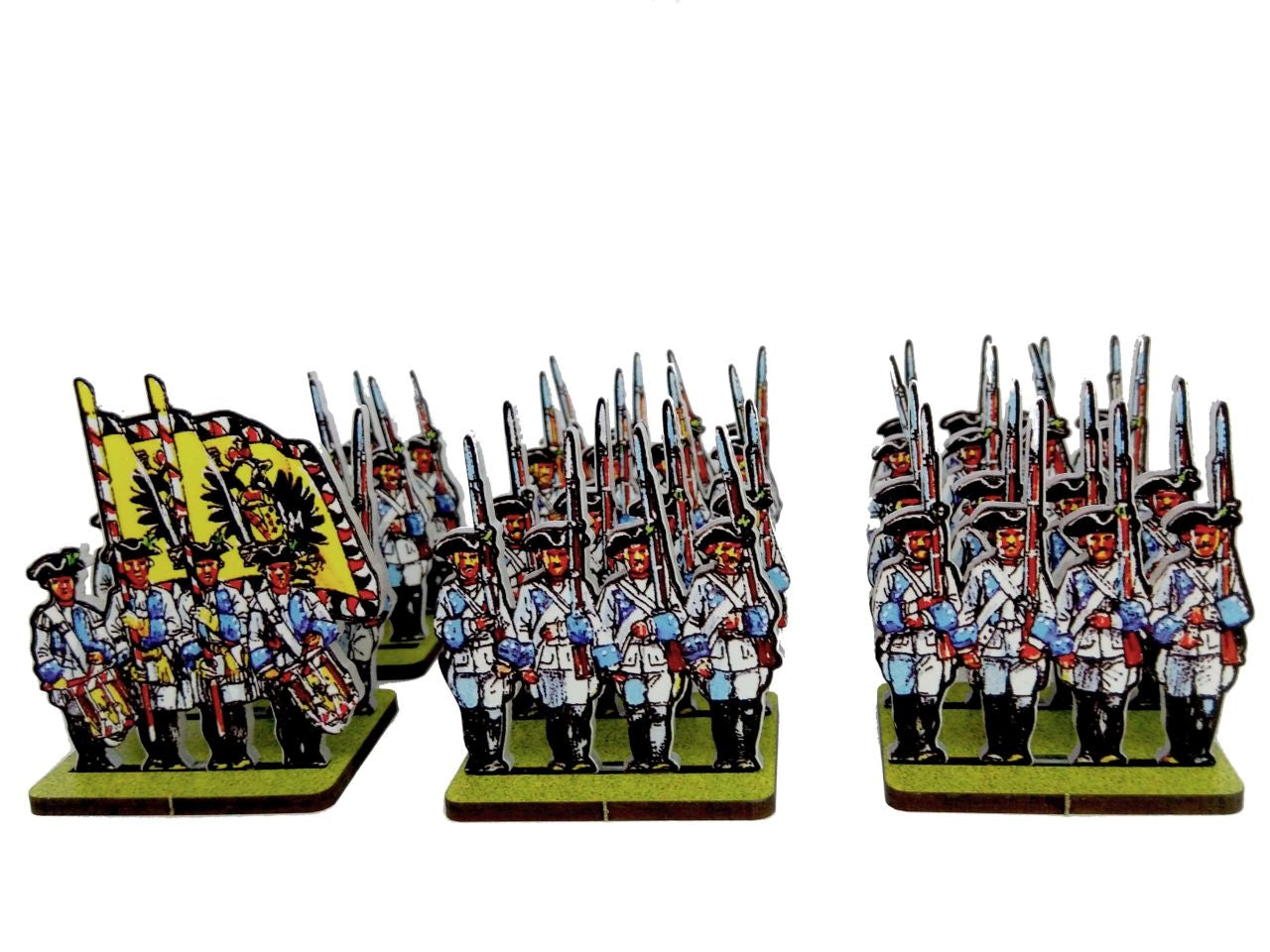 Austrian German Infantry Light Blue Facings 2nd battalion