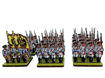 Austrian German Infantry Light Blue Facings 2nd battalion