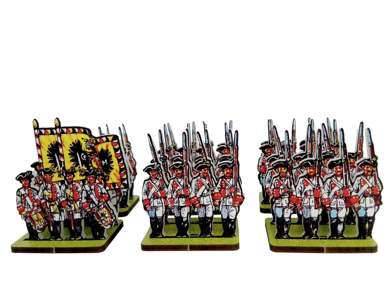 Austrian German Infantry Red Facings 2nd battalion