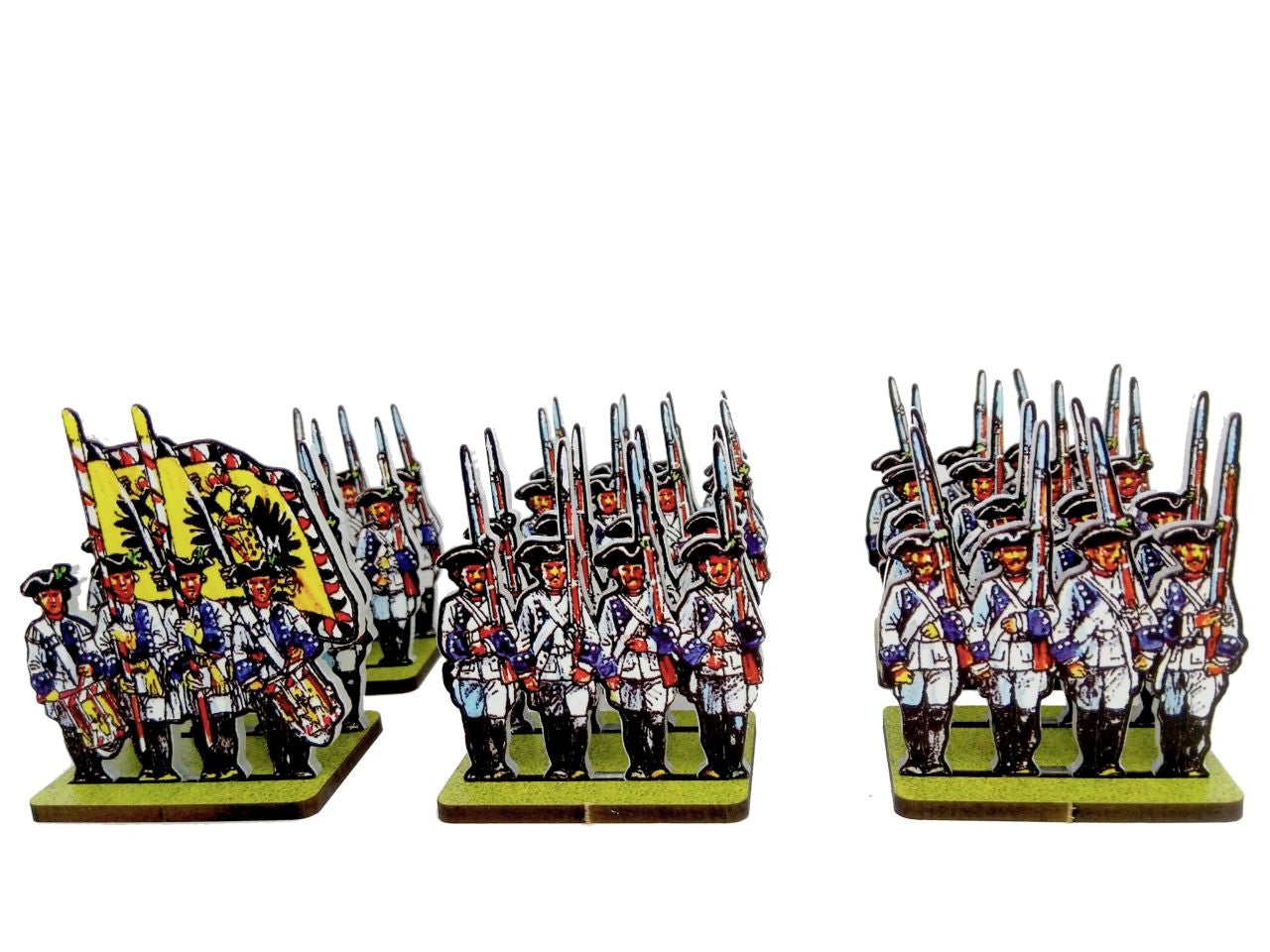 Austrian German Infantry Blue Facings 2nd battalion