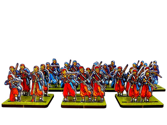 Red & Blue Zouves Skirmishers