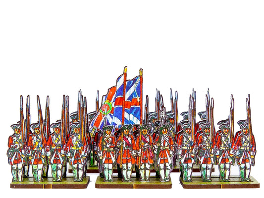 British Army Infantry White Facings