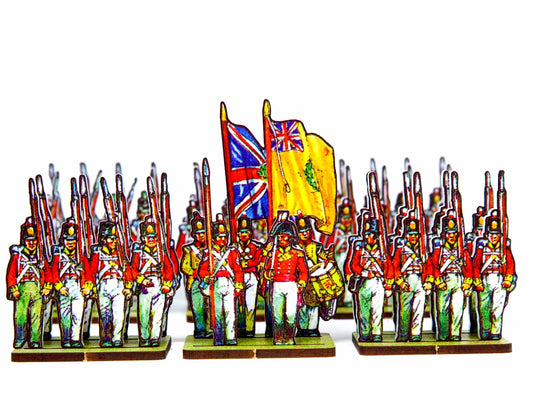 British Infantry Centre Companies, yellow facing